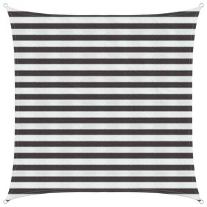 vidaXL Sunshade Sail Anthracite and White 2 x 2 m HDPE