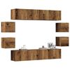 vidaXL TV Cabinet Set Old Wood Engineered Wood