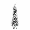vidaXL Artificial Christmas Tree with 150 LEDs with Stand White 150 cm