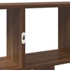 vidaXL Wall Cube Shelf 12 Compartments Brown Oak Engineered Wood