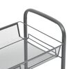 vidaXL 4-Tier Kitchen Trolley Grey 46x26x85 cm Iron