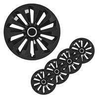 ProPlus Wheel Covers Fox Black 13 4 pcs