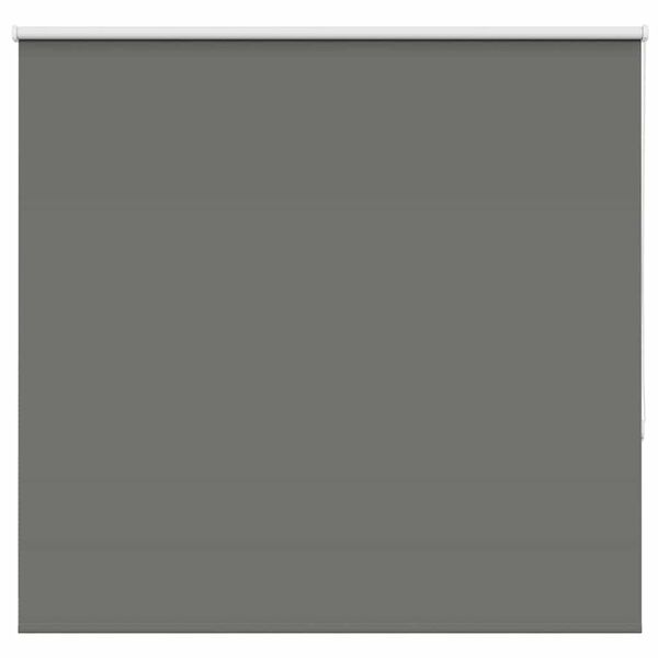 vidaXL Roller Blind Blackout Grey 145x130 cm Fabric Width 141.6 cm Polyester