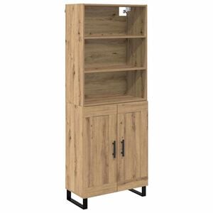 vidaXL Highboard 2 pcs Artisan Oak Engineered Wood