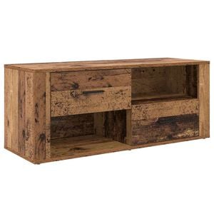 vidaXL TV Cabinet Old Wood 100 x 35 x 40 cm Engineered Wood