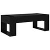 vidaXL Coffee Table Black Oak 110 x 50 x 41 cm Engineered Wood