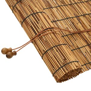 vidaXL Roller Blind Brown 60 x 160 cm Reed