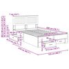 vidaXL Bed Frame with Drawer Grey Sonoma 120 x 200 cm Engineered Wood