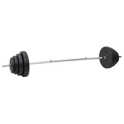 vidaXL Barbell and Dumbbell with Plates Set 120 kg