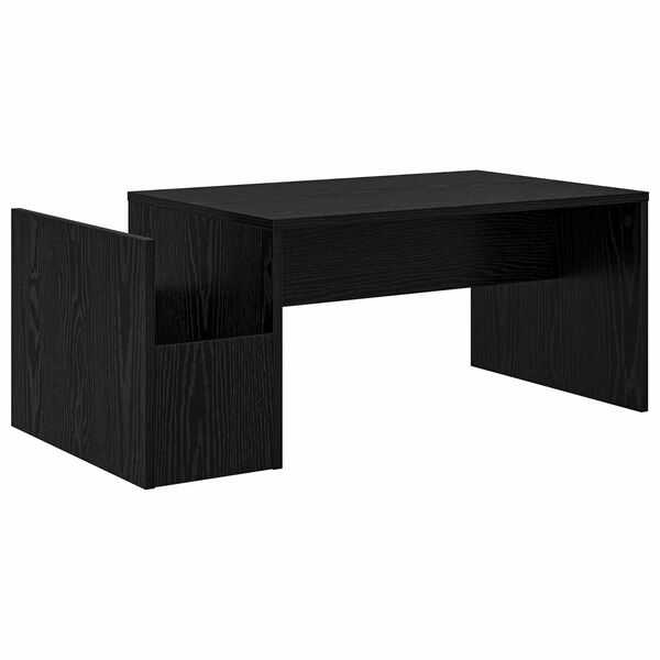 vidaXL Coffee Table Black Oak 90 x 45 x 35 cm Engineered Wood