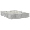 vidaXL Storage Bed Frame Concrete Grey 140 cm Engineered Wood