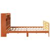 vidaXL Bookcase Bed without Mattress Wax Brown 200x200 cm Solid Wood Pine