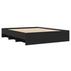 vidaXL Bed Frame without Mattress Black 160x200 cm Engineered Wood