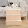 vidaXL Pet Stair 40x37.5x35 cm Solid Wood Pine