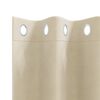 vidaXL Blackout Curtains 2 pcs Cream 140 x 225 cm Velvet
