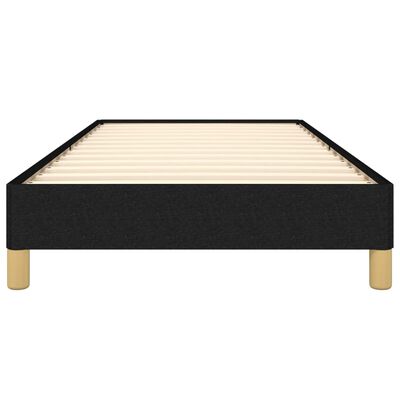 vidaXL Bed Frame Black 90x190 cm Single Fabric