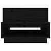 vidaXL Coffee Table Black 80x55x40.5 cm Solid Wood Pine