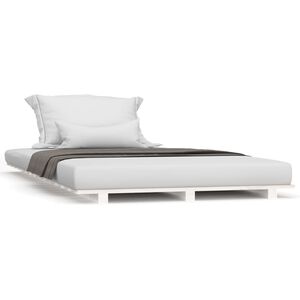 vidaXL Bed Frame without Mattress White 90x200 cm Solid Wood Pine