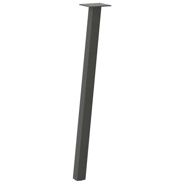 vidaXL Console Table Legs 4 pcs Anthracite 72 cm Steel
