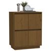 vidaXL Sideboard Honey Brown 60x34x75 cm Solid Wood Pine