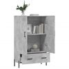 vidaXL Highboard Concrete Grey 69.5x31x115 cm Engineered Wood