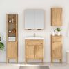 vidaXL Bathroom Wall Cabinet Wax Brown 35 x 30 x 60 cm Solid Pine Wood