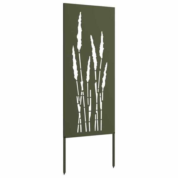 vidaXL Garden Privacy Screen Olive green 50 x 140 cm Cold-rolled steel