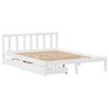 vidaXL Bed Frame without Mattress White 120x190 cm Small Double Solid Wood Pine