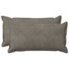 vidaXL Cushion with Pillow HOUTEN 2 pcs Light Grey Velvet