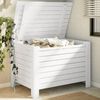 vidaXL Storage Box with Lid RANA White 100x49x54 cm Solid Wood Pine