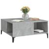 vidaXL Coffee Table Concrete Grey 80x80x36.5 cm Engineered Wood