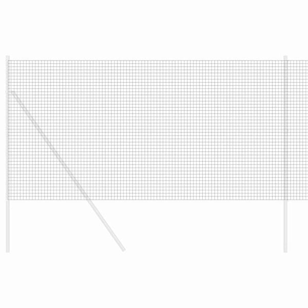 vidaXL Welded Wire Fence Grey 1.4 x 10 m Steel