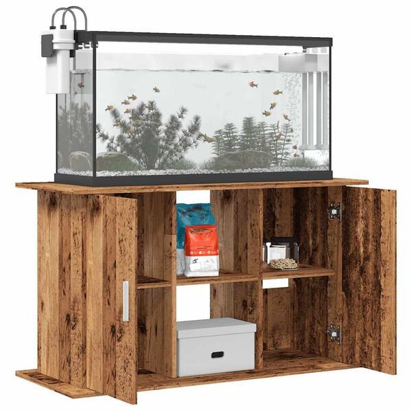 vidaXL Aquarium Stand Old Wood 101x41x58 cm Engineered Wood