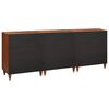 vidaXL Sideboard Set 3 pcs Brown 180 x 33 x 75 cm Solid Mango Wood