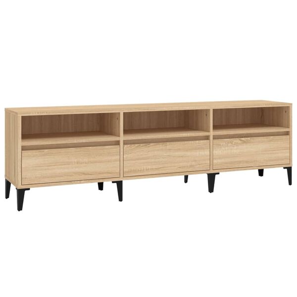vidaXL TV Cabinet Sonoma Oak 150x30x44.5 cm Engineered Wood