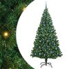 vidaXL Artificial Christmas Tree with 300 LEDs with Stand Green 240 cm