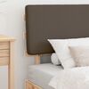 vidaXL Bed Frame with Upholstered Headboard Taupe 75 x 190 cm