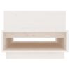 vidaXL Coffee Table White 80x55x40.5 cm Solid Wood Pine
