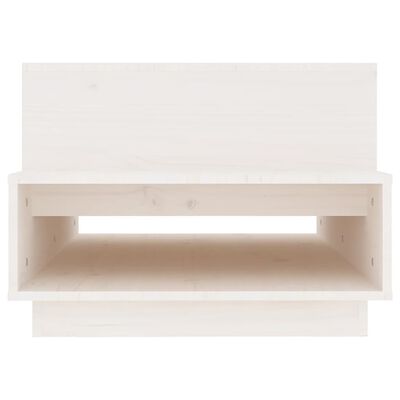 vidaXL Coffee Table White 80x55x40.5 cm Solid Wood Pine