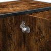 vidaXL Bathroom Sink Cabinet Smoked Oak 80x33x60 cm Engineered Wood