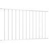 vidaXL Fence Panel Powder-coated Steel 1.7x1 m White