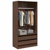 vidaXL Wardrobe Brown Oak 100x50x200 cm Engineered Wood