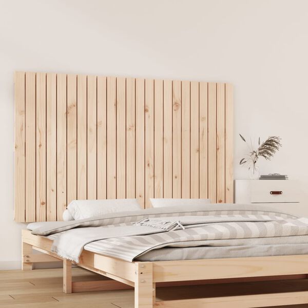 vidaXL Wall Headboard 147x3x90 cm Solid Wood Pine