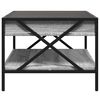 vidaXL Coffee Table with Infinity LED Grey Sonoma 70x50x38 cm