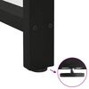 vidaXL Dining Table Legs Black 2 pcs 60x(72-73) cm Steel