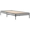 vidaXL Bed Frame without Mattress Grey Sonoma 90x190 cm Single