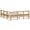 vidaXL Bookcase Bed without Mattress 180x200cm Solid Wood Pine