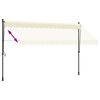 vidaXL Retractable Awning Cream 350x150 cm Fabric and Steel