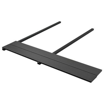 vidaXL WPC Solid Decking Boards with Accessories 20 m² 2.2 m Black