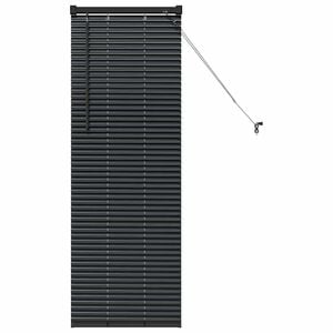 vidaXL Venetian Blinds Height Adjustable Black 130 x 45 cm Aluminium
